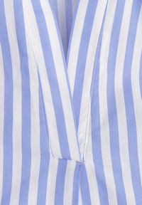 Renee - Niebieska Bawełniana Sukienka o Pudełkowym Kroju z Haftem i Wiązanym Paskiem Guineney. Okazja: na co dzień. Kolor: niebieski. Materiał: bawełna. Wzór: haft. Typ sukienki: proste. Styl: casual, klasyczny #6