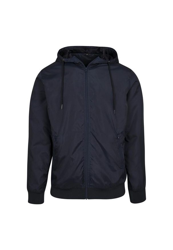 BUILD YOUR BRAND - Kurtka Windrunner Dla Dorosłych Unisex. Kolor: niebieski
