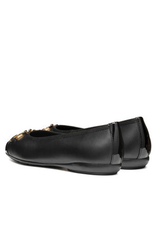 Geox Baleriny D Annytah W D46XYA 08502 C9999 Czarny. Kolor: czarny. Materiał: skóra