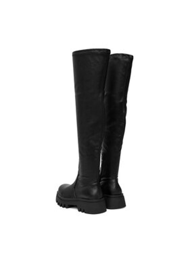 DeeZee Kozaki 13226-7 Czarny. Kolor: czarny. Materiał: materiał, skóra