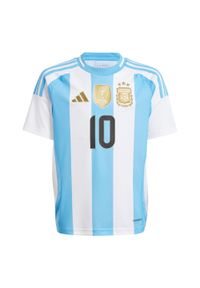 Adidas - Koszulka Argentina 24 Messi Home Kids. Kolor: niebieski, wielokolorowy, biały. Materiał: materiał