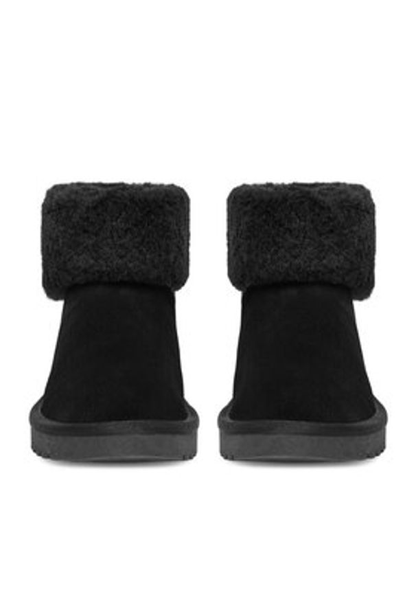 DeeZee Śniegowce DZ-73 BLACK Czarny. Kolor: czarny. Materiał: materiał