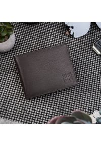 Portfel męski PAOLO PERUZZI T-48-BR brązowy. Kolor: brązowy. Materiał: skóra #1