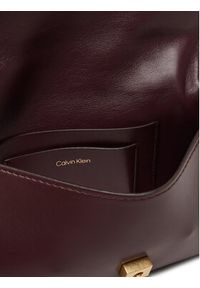 Calvin Klein Torebka Ck Convertible Chain Small Bag LV04F3172G Bordowy. Kolor: czerwony. Materiał: skórzane #5