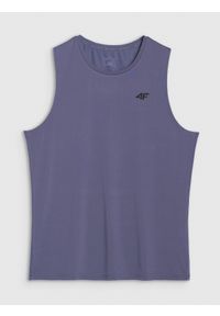 4f - 4F Tank top treningowy szybkoschnący męski - niebieski XXL. Kolor: niebieski