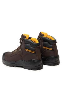 CAT Footwear Trapery Striver Bump St S3 P725098 Brązowy. Kolor: brązowy. Materiał: nubuk, skóra