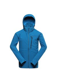 ALPINE PRO - Kurtka softshell męska Alpine Pro Hoor. Kolor: niebieski. Materiał: softshell. Sport: turystyka piesza, wspinaczka