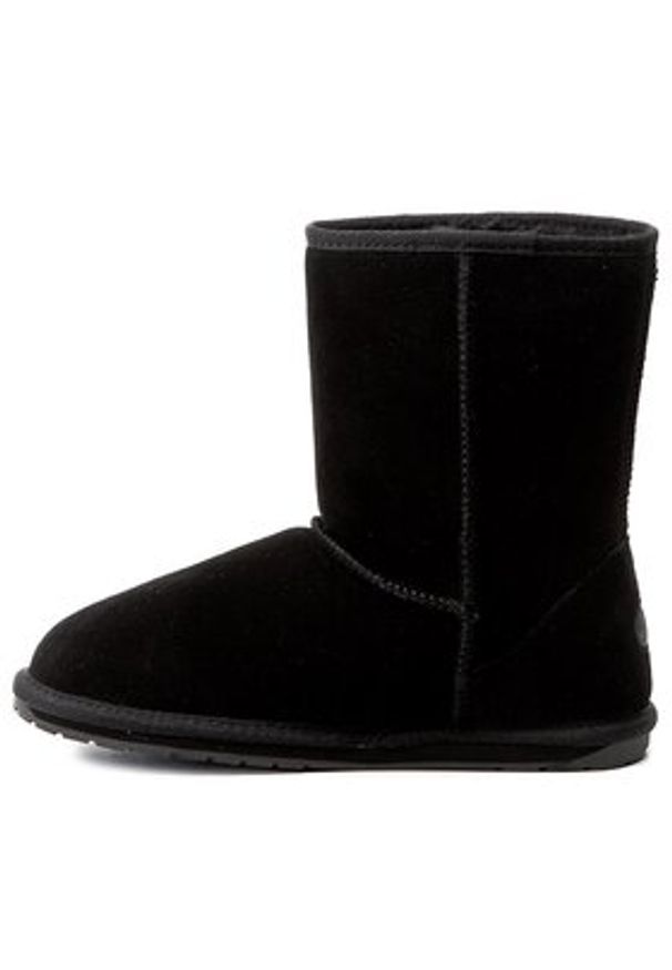 EMU Australia Śniegowce Wallaby Lo Teens T10102 Czarny. Kolor: czarny. Materiał: skóra