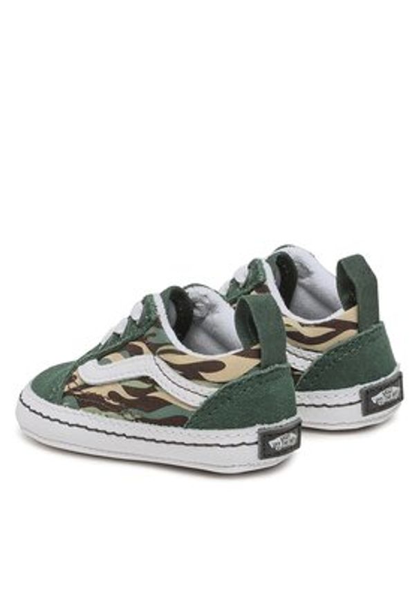 Vans Tenisówki In Old Skool Crib VN0A3U8KBGK1 Zielony. Kolor: zielony. Materiał: materiał