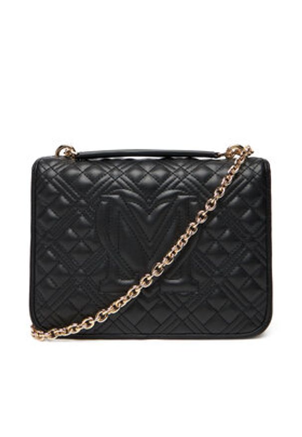 Love Moschino - LOVE MOSCHINO Torebka JC4000PP0NLA0000 Czarny. Kolor: czarny. Materiał: skórzane