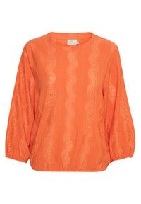 Kaffe T-Shirt Tio 10507286 Pomarańczowy Loose Fit. Kolor: pomarańczowy. Materiał: syntetyk