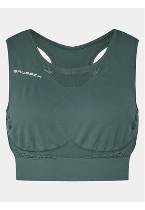 Brubeck Biustonosz sportowy CR1021W Zielony. Kolor: zielony. Materiał: syntetyk
