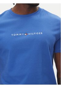 TOMMY HILFIGER - Tommy Hilfiger T-Shirt UM0UM03525 Niebieski Regular Fit. Kolor: niebieski. Materiał: bawełna #5