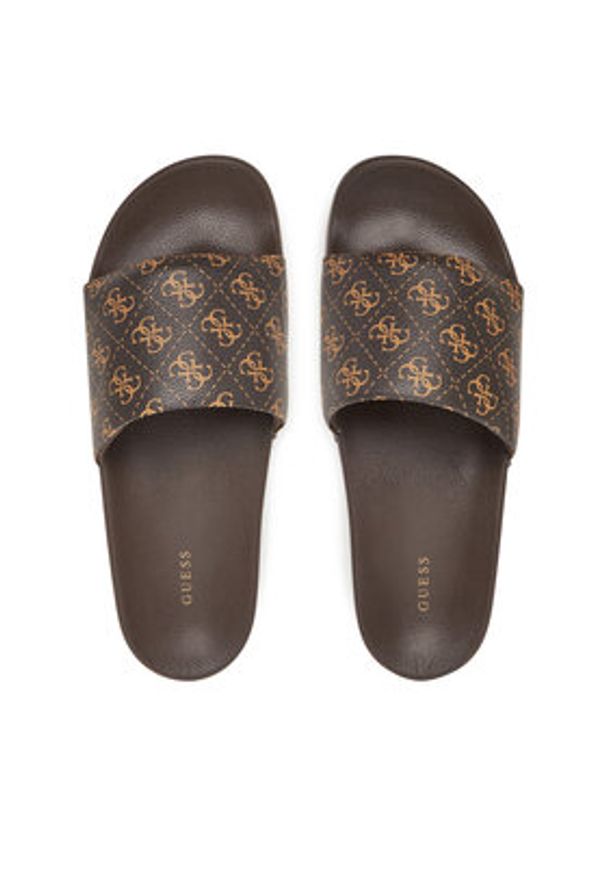 Guess Klapki FMJTOKELE19 Brązowy. Kolor: brązowy. Materiał: syntetyk