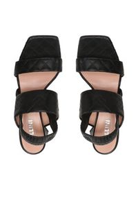 Pollini Sandały SA16377C1GTE0000 Czarny. Kolor: czarny. Materiał: skóra #6