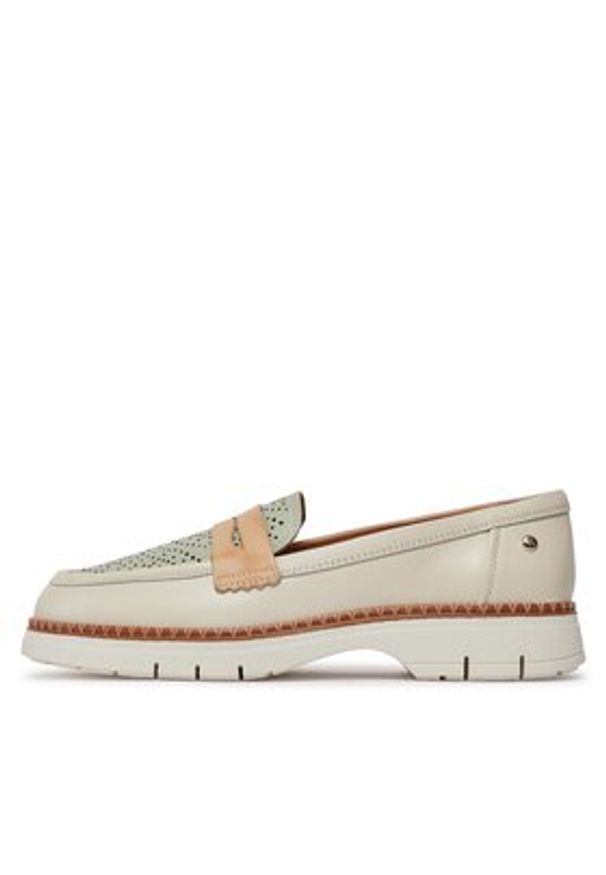 Pikolinos Mokasyny Henares W1A-3864C1 Biały. Kolor: biały. Materiał: skóra