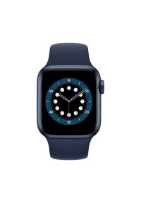 APPLE Watch 6 44mm (Niebieski z opaską sportową w kolorze niebieskim). Rodzaj zegarka: smartwatch. Kolor: niebieski. Materiał: poliester, nylon, guma, materiał. Styl: sportowy #2