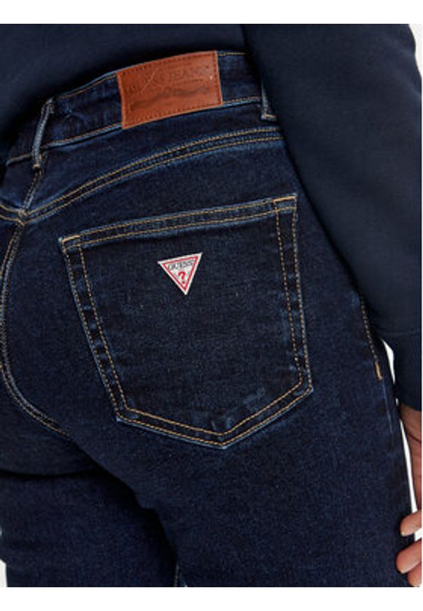 Guess Jeans Jeansy W4YA92 D5CB1 Granatowy Skinny Fit. Kolor: niebieski