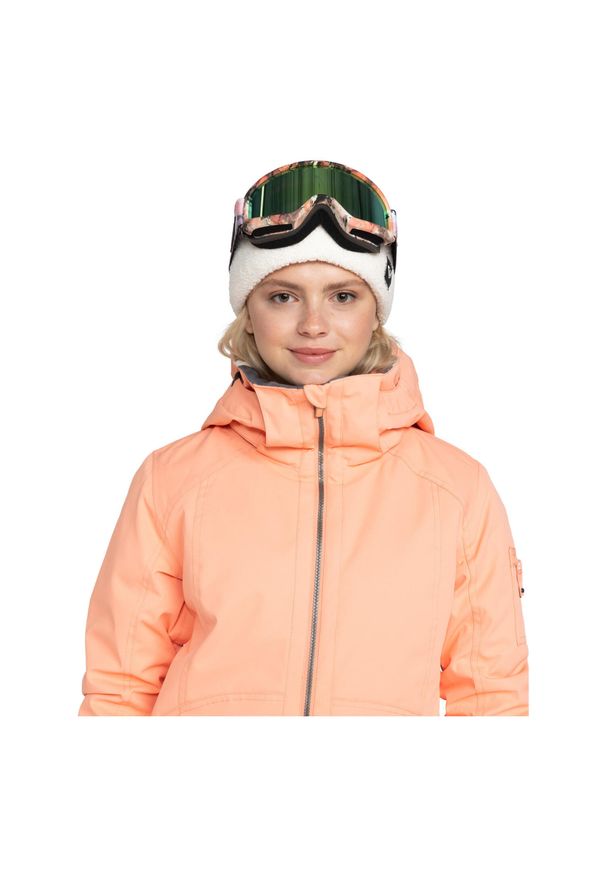 Roxy - Kurtka do sportów zimowych damska MEADE. Kolor: różowy. Długość: krótkie. Sezon: zima. Sport: narciarstwo