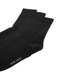 Nine West Skarpety CEO_BR_NW_25081_W_AW25 (3 PACK) Czarny. Kolor: czarny. Materiał: materiał, bawełna
