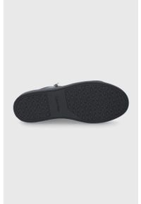 Calvin Klein Buty skórzane kolor czarny. Nosek buta: okrągły. Zapięcie: sznurówki. Kolor: czarny. Materiał: guma #5