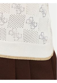 Guess Sweter W5GR20 Z3D60 Écru Regular Fit. Materiał: wiskoza