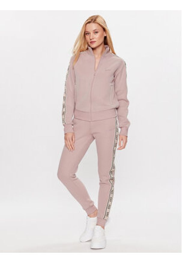 Guess Bluza Britney V2YQ16 KB3P2 Różowy Regular Fit. Kolor: różowy. Materiał: syntetyk, bawełna