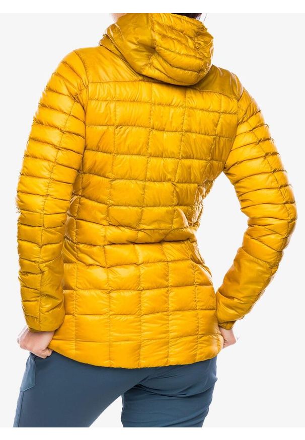 Kurtka puchowa damska Rab Mythic Alpine Light Jacket. Kolor: żółty. Materiał: puch
