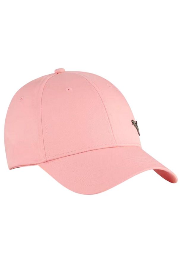 Puma - Czapka Z Daszkiem Z Metalowym Logo ESS. Kolor: różowy