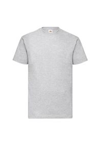 FRUIT OF THE LOOM - Męska Koszulka Valueweight Heather T-shirt. Kolor: szary