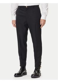 Versace Jeans Couture Spodnie materiałowe 79GAA128 N0136 Czarny Slim Fit. Kolor: czarny. Materiał: syntetyk