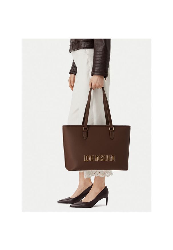 Love Moschino - Torebka LOVE MOSCHINO. Kolor: brązowy