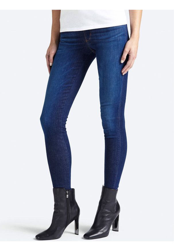 Guess Jeansy Curve X W93AJ2 D3BP3 Granatowy Skinny Fit. Kolor: niebieski. Materiał: jeans