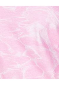 Ice Play - ICE PLAY - Różowy t-shirt we wzory. Kolor: różowy, wielokolorowy, fioletowy. Materiał: bawełna, materiał. Wzór: aplikacja, nadruk. Styl: klasyczny #2