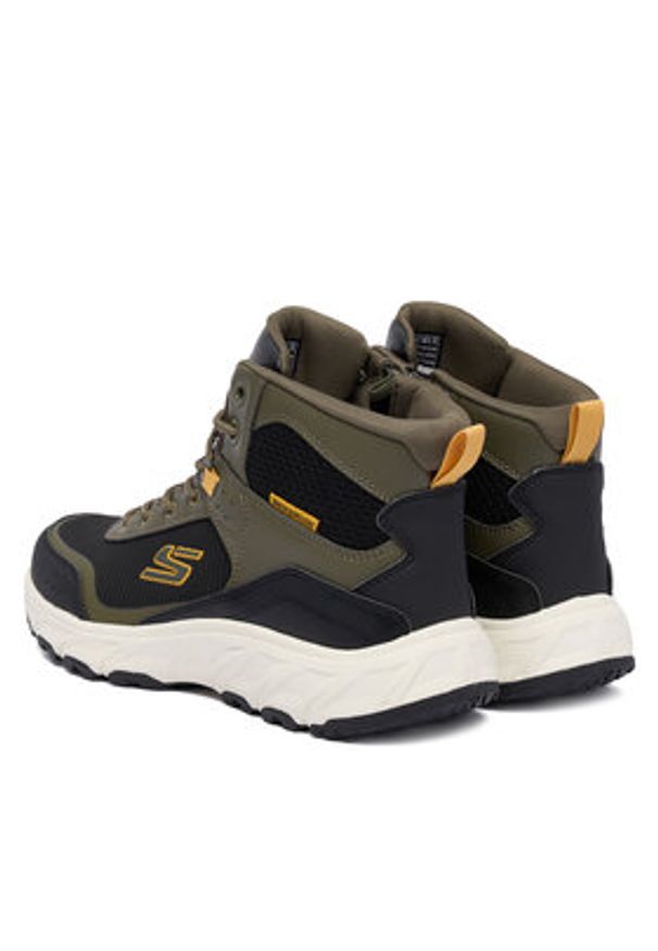 skechers - Skechers Trekkingi Hillcrest 2.0 237804 OLBK Khaki. Kolor: brązowy. Materiał: skóra. Sport: turystyka piesza