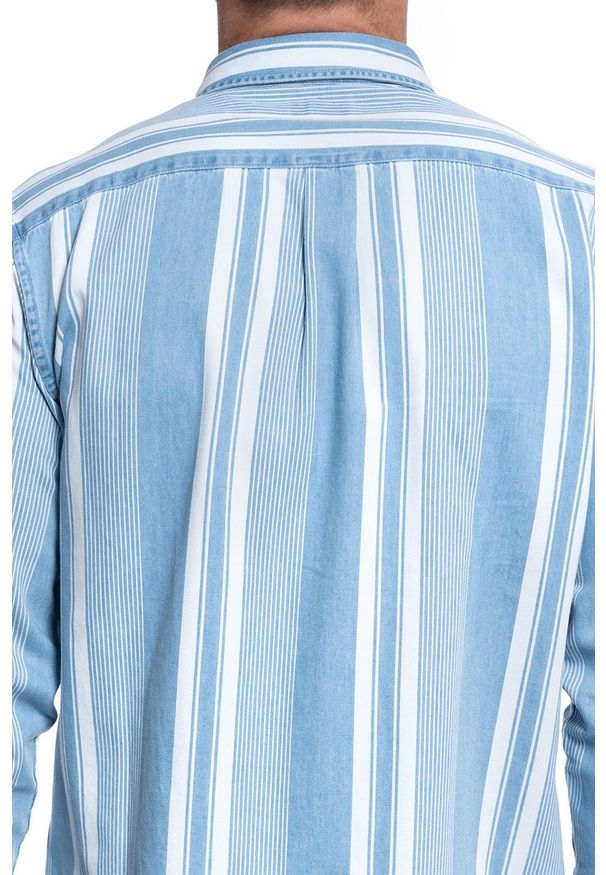Wrangler - KOSZULA MĘSKA WRANGLER LS 1 PKT BDOWN SHIRT LIGHT INDIGO W5A33HX4E 112130007