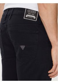 Guess Szorty jeansowe Angels M4GD03 WG3MA Granatowy Slim Fit. Kolor: niebieski. Materiał: bawełna