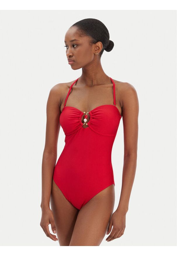 Seafolly Strój kąpielowy Palermo 11180-217 Czerwony. Kolor: czerwony. Materiał: syntetyk