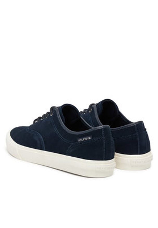 TOMMY HILFIGER - Tommy Hilfiger Tenisówki Hi Vulc Low Oxford Suede FM0FM05401 Granatowy. Kolor: niebieski. Materiał: zamsz, skóra