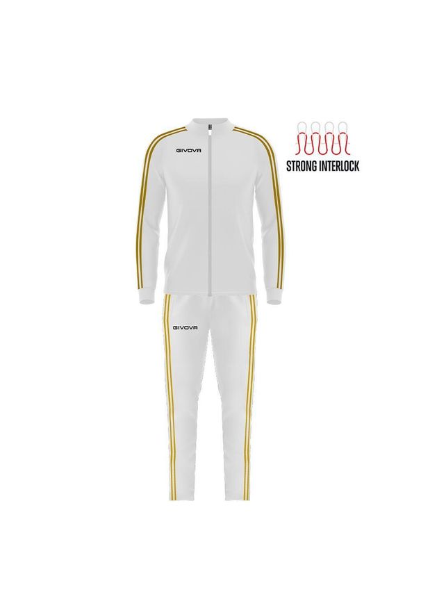 Dres damski Givova Revolution. Kolor: wielokolorowy, biały, żółty. Materiał: dresówka