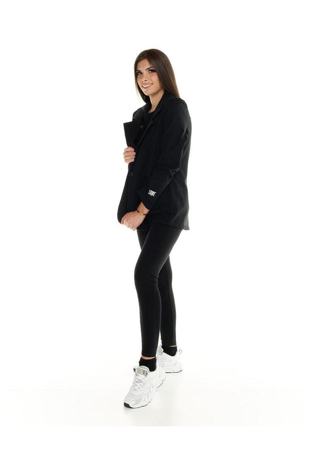 LEONE 1947 APPAREL - Damska marynarka sportowa Leone Blackout. Kolor: czarny. Materiał: tkanina. Sport: fitness
