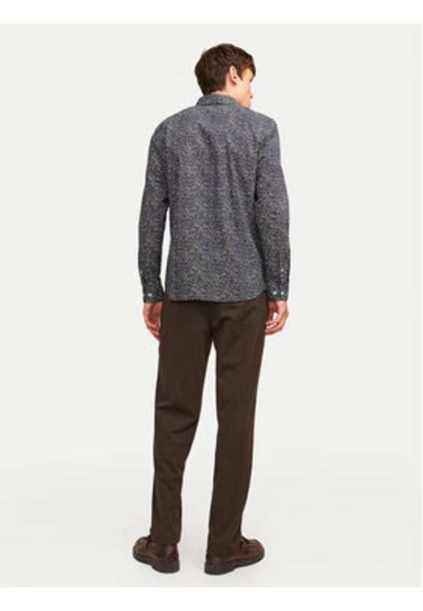 Jack & Jones Koszula Blackpool 12260625 Granatowy Slim Fit. Kolor: niebieski. Materiał: bawełna