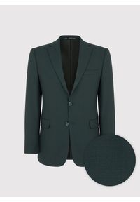 Pako Lorente - PAKO LORENTE – Gładka marynarka garniturowa w kolorze zielonym. Kolor: zielony. Materiał: poliester, wiskoza, elastan. Wzór: gładki #7