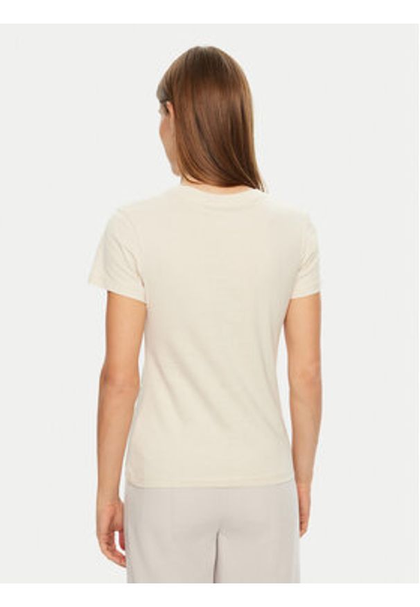 Calvin Klein Jeans T-Shirt Institutional Graphic J20J224990 Beżowy Slim Fit. Kolor: beżowy. Materiał: bawełna