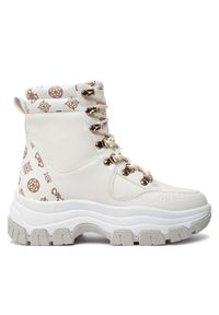 Guess Botki Bliza FLFBLI FAL12 Écru. Materiał: skóra