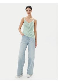 Vero Moda Top Peru 10326463 Zielony Regular Fit. Kolor: zielony. Materiał: bawełna #3