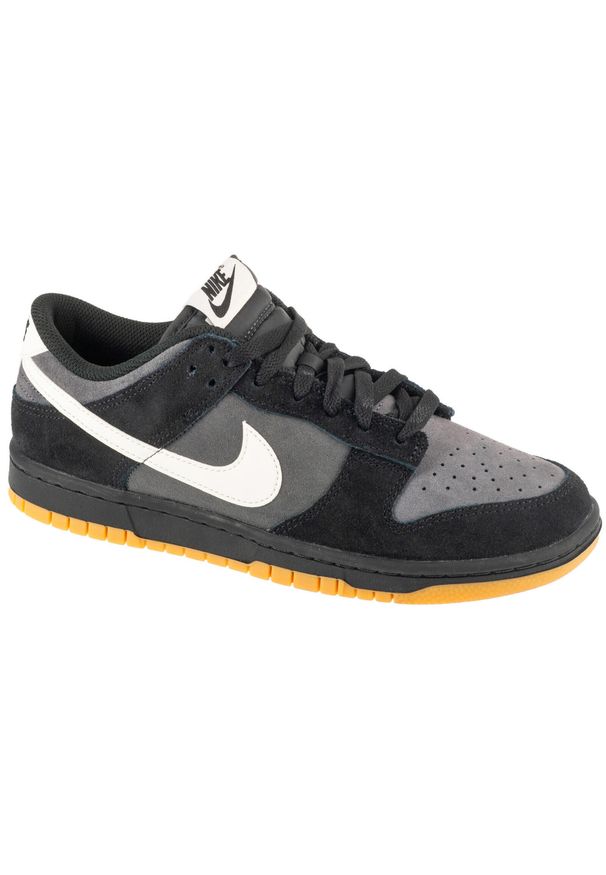 Nike - Buty sportowe Sneakersy męskie, Dunk Low Retro SE. Kolor: czarny. Sport: turystyka piesza