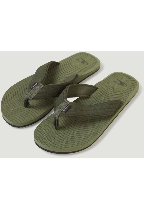 Klapki O'Neill Koosh Sandals, Mężczyźni. Kolor: zielony. Materiał: guma, materiał. Sport: pływanie, fitness