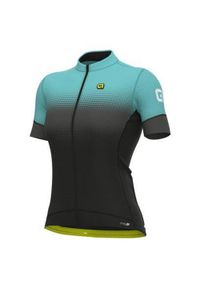 ALÉ CYCLING - Koszulka rowerowa damska Alé Gradient. Kolor: niebieski. Wzór: gradientowy. Sport: kolarstwo