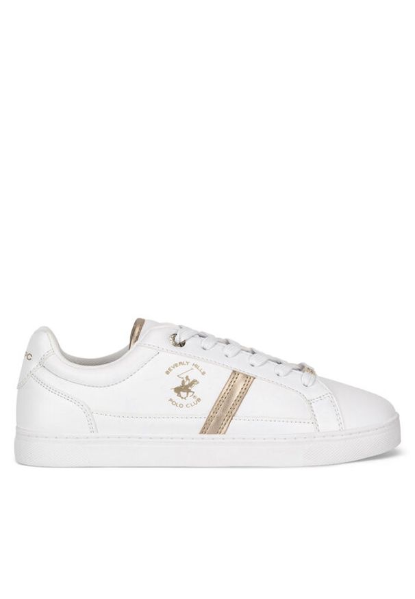 Beverly Hills Polo Club Sneakersy BHPC053W Biały. Kolor: biały. Materiał: skóra